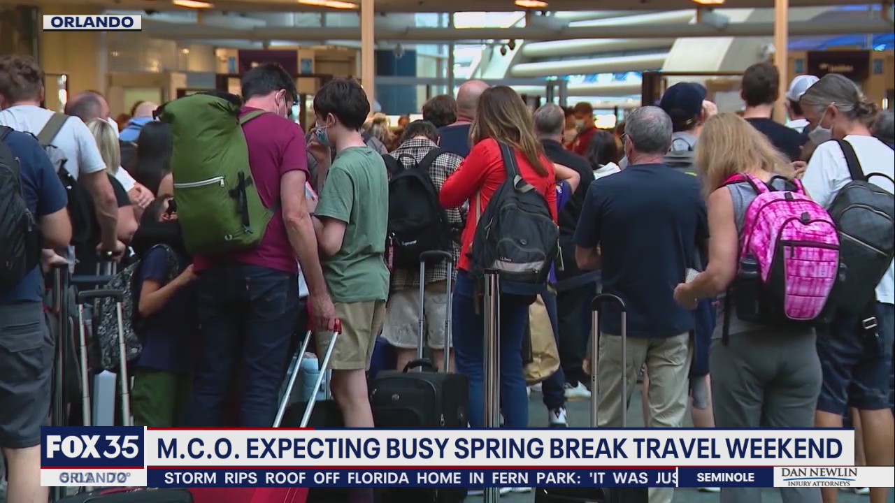 MCO expecting busy spring break travel weekend