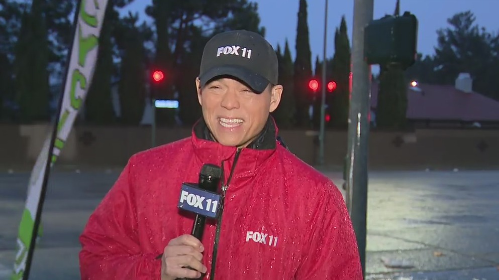 Rain and windy weather impacting roadways in Palmdale area
