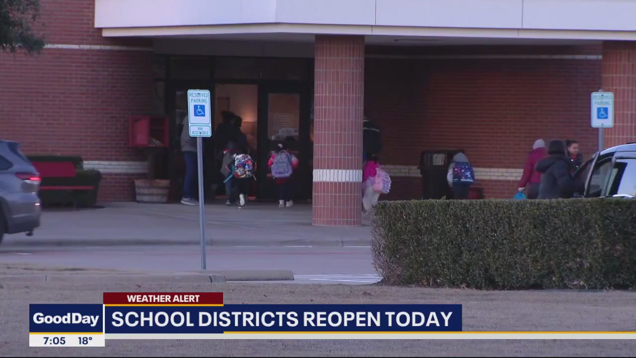 Most North Texas school districts reopen today