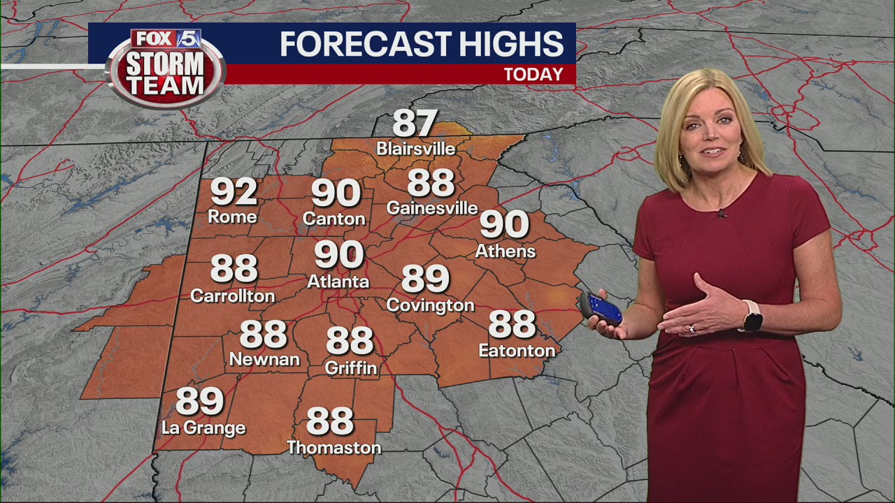 Monday morning weather forecast