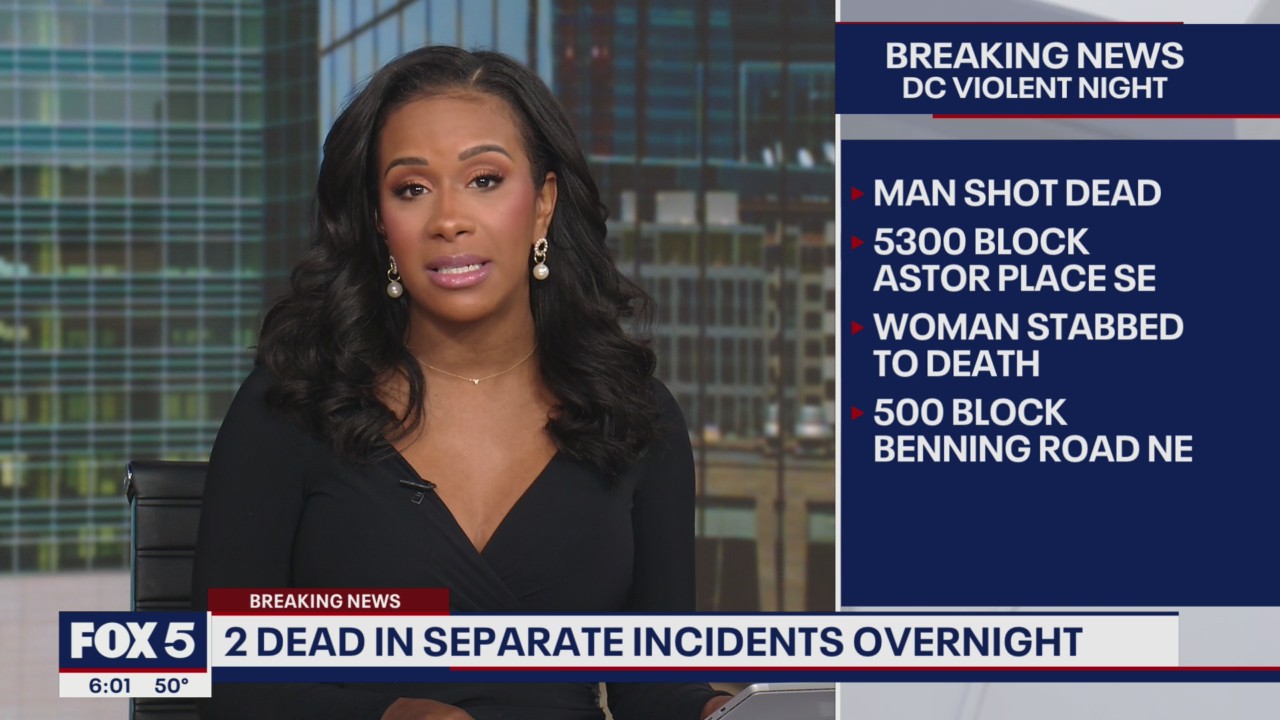Violent night in DC leaves woman, man dead in separate incidents