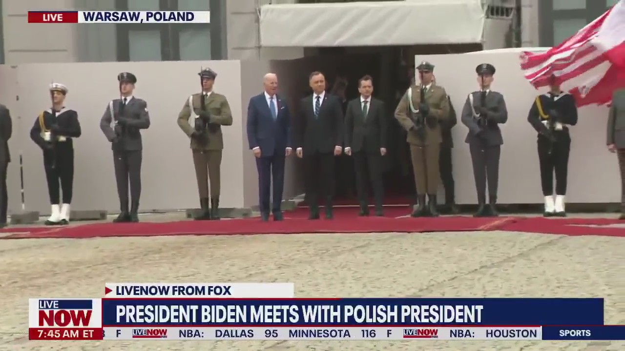 President Biden meets with Polish president