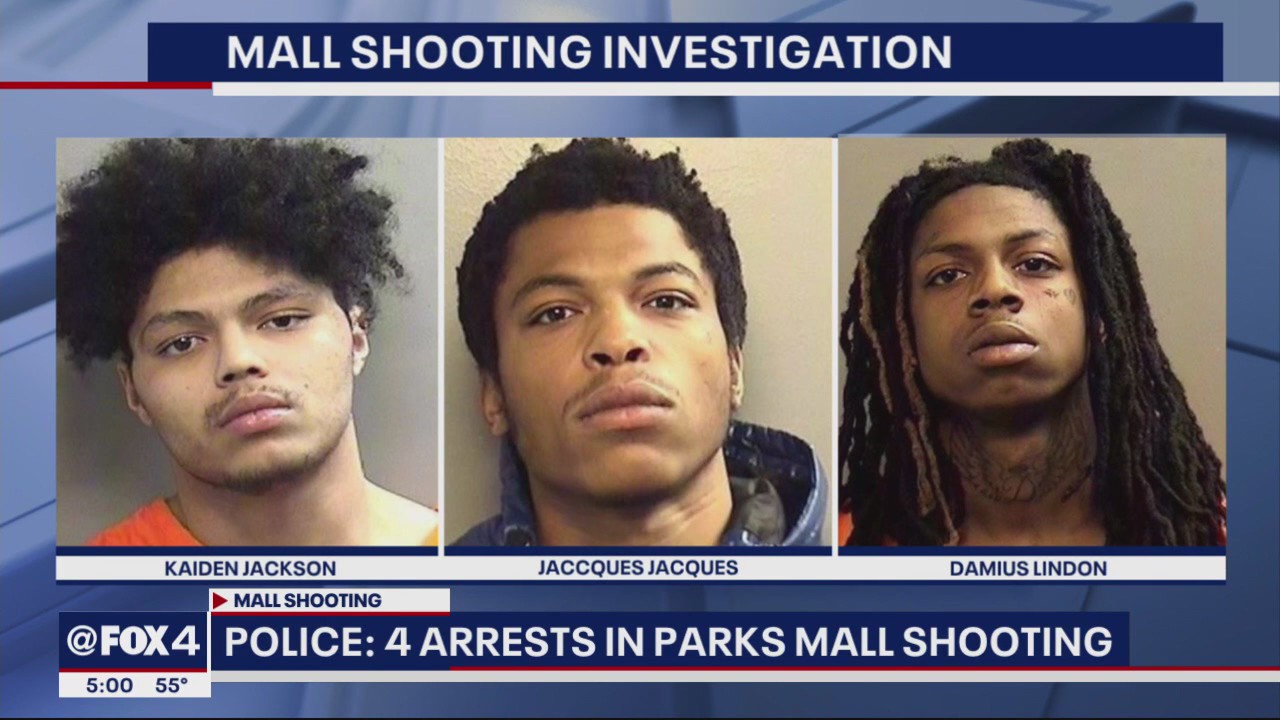 4 teens arrested after mall shooting