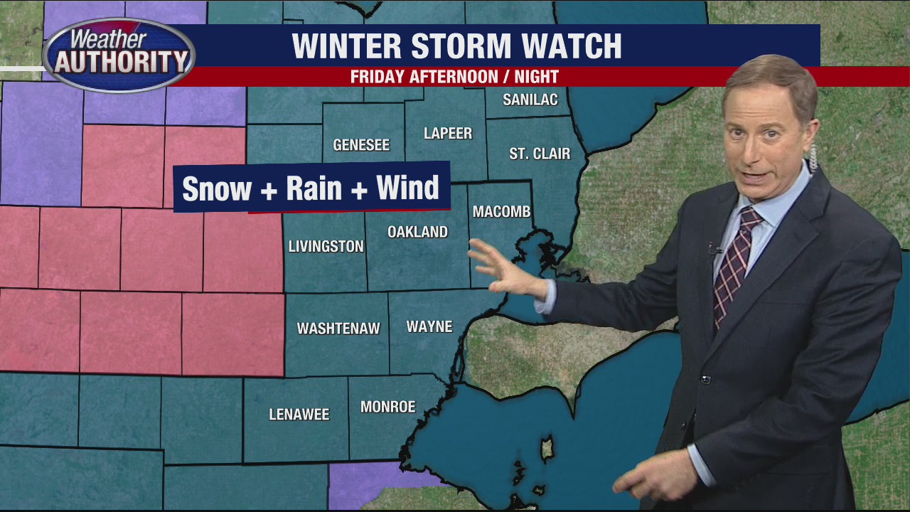 Winter Storm Watch for Friday - here's what to expect