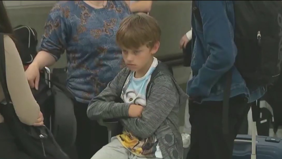 Storms strand travelers at Newark Airport