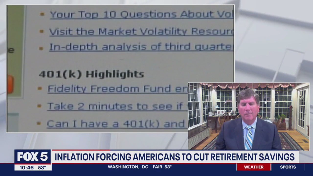 Inflation forcing Americans to cut retirement savings
