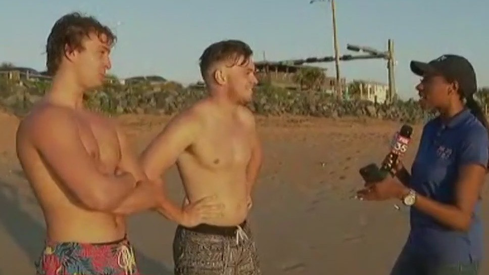 Surfers hit the waves as Lee brings big swells