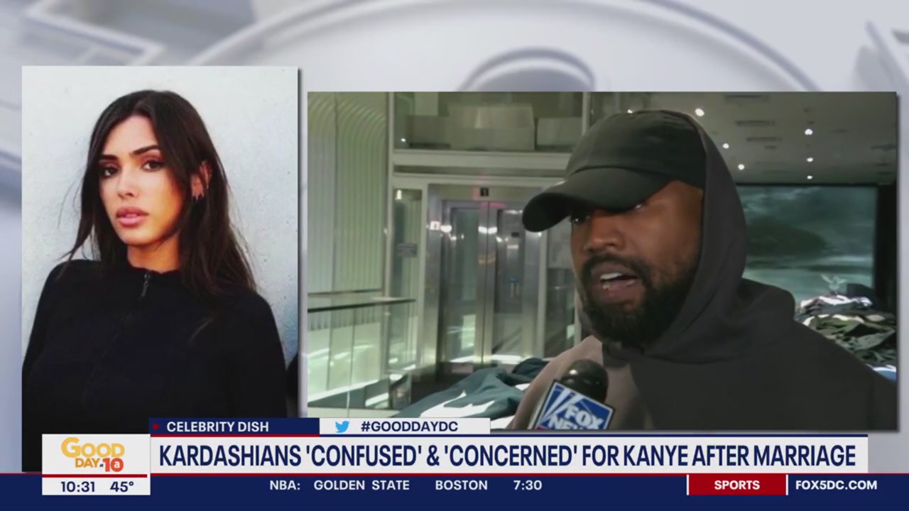 Kardashians "concerned" after Kanye's marriage