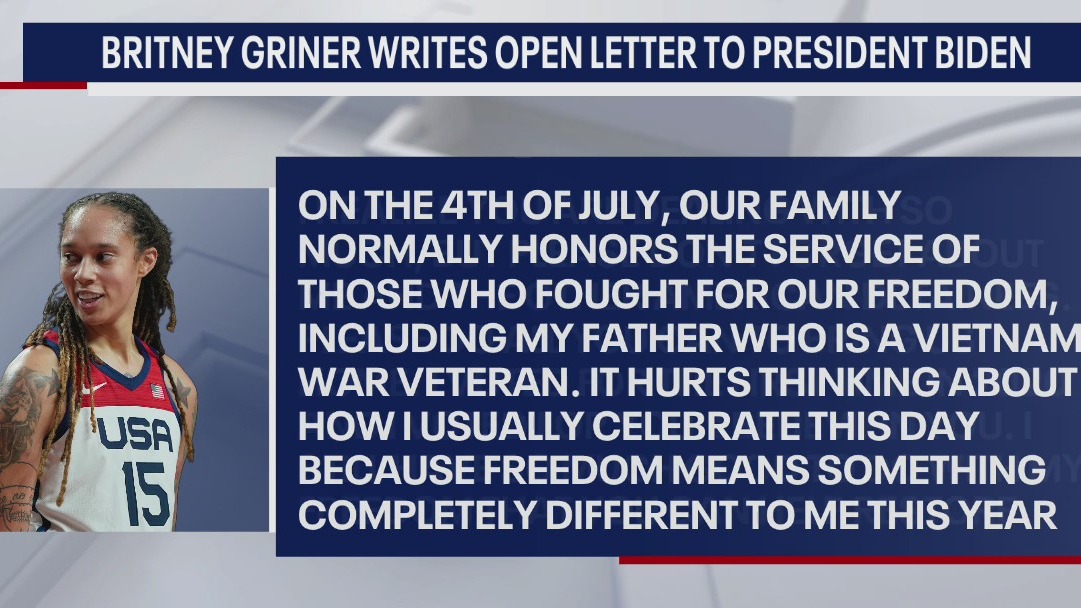 'Please don't forget about me': Brittney Griner writes open letter to Biden as her trial begins