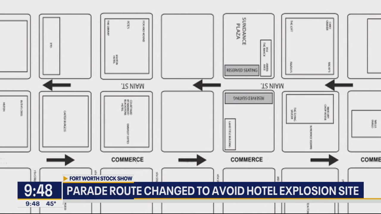 FW parade route changed to avoid hotel explosion site