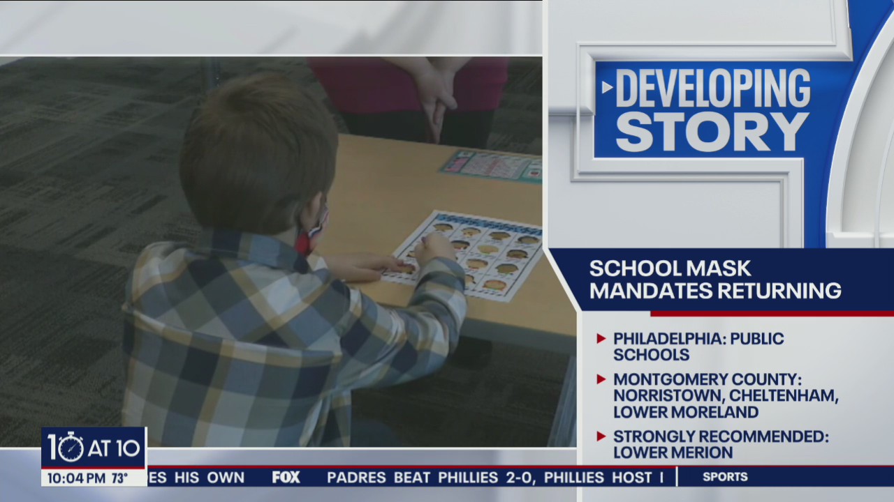 School District of Philadelphia reimposes mask mandate after case spike