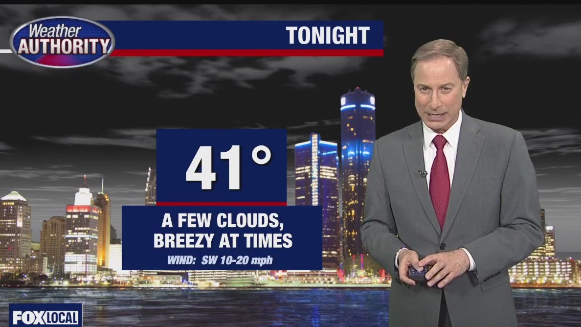 Partly sunny, breezy and milder for Tuesday
