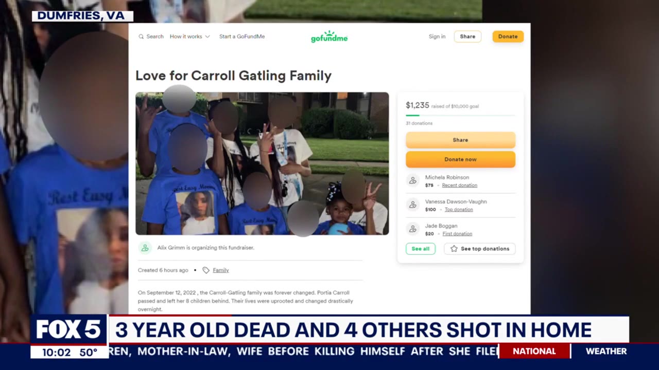 GoFundMe started for teens, 3-year-old shot in Dumfries