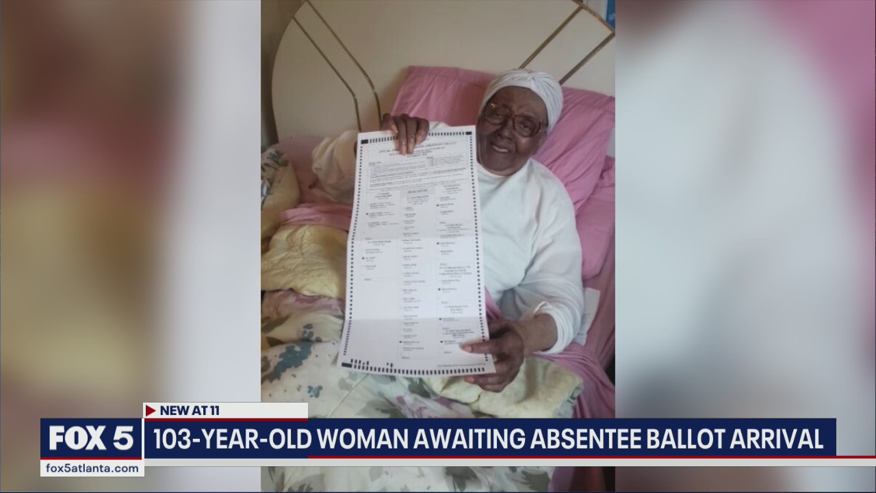 103-year-old woman awaiting absentee ballot arrival