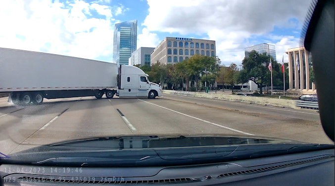 Dashcam video released from 18-wheeler chase