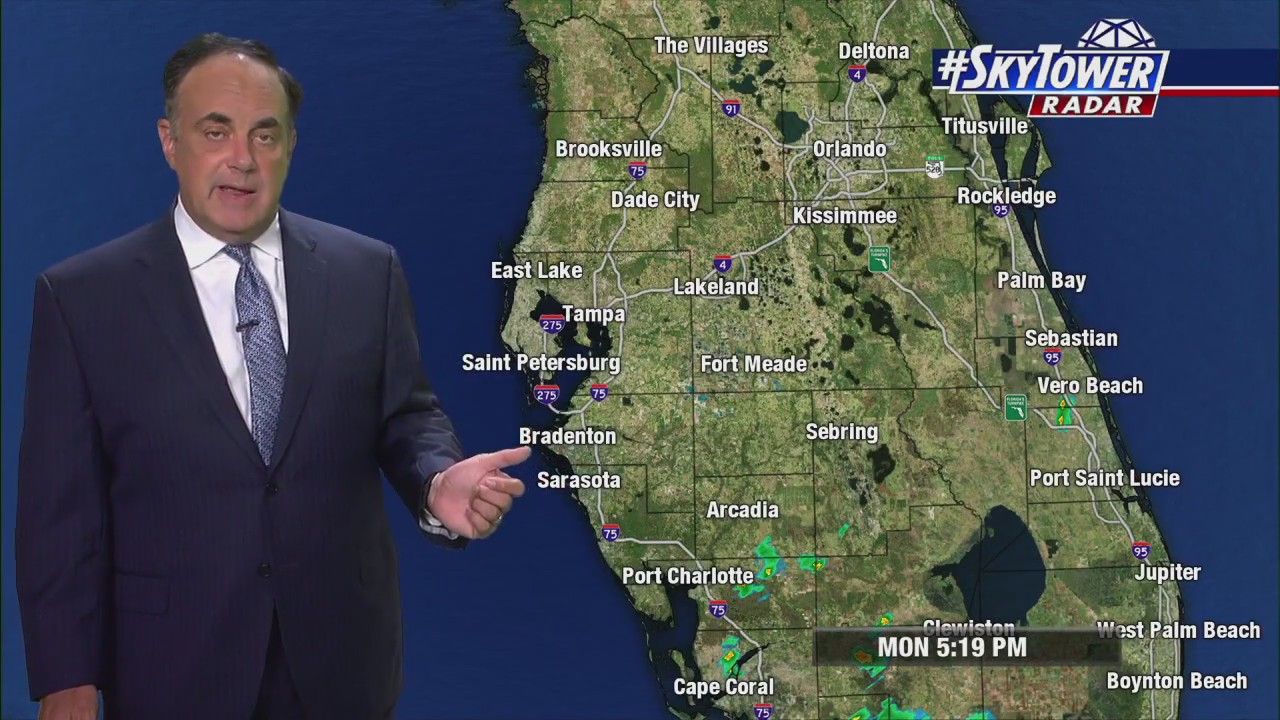 Monday evening forecast