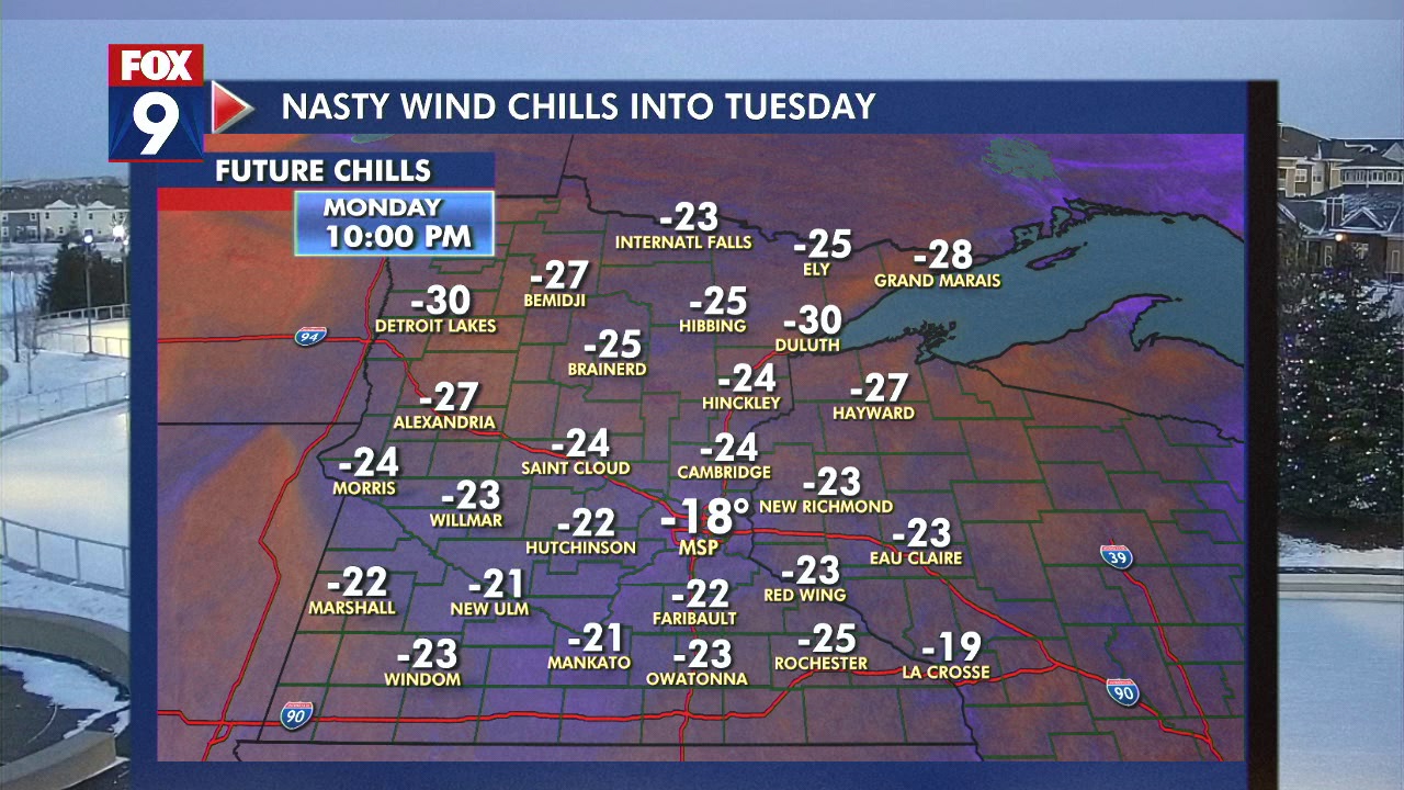 Minnesota weather: Nasty wind chills continue