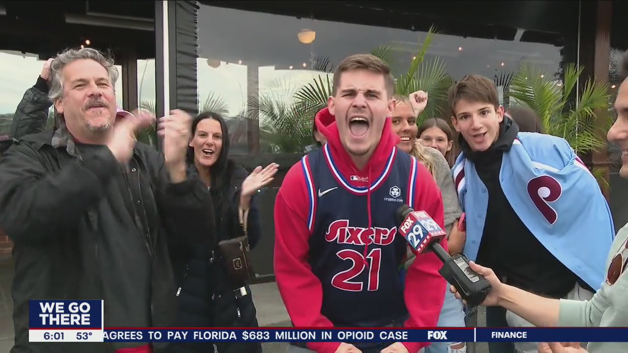 Sixers fans celebrate Embiid's return ahead of Game 4