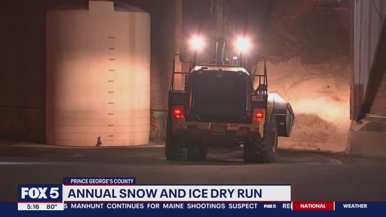 DC and Prince George's County gearing up for winter with snow and ice dry runs