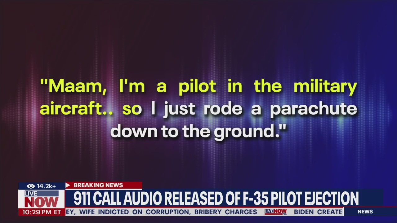 F-35 crash: 911 audio from pilot released