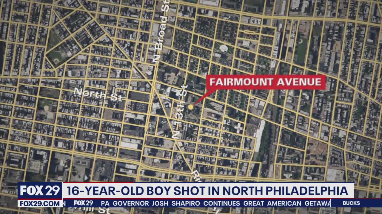 16-year-old critically wounded after he is shot in the head in North Philly