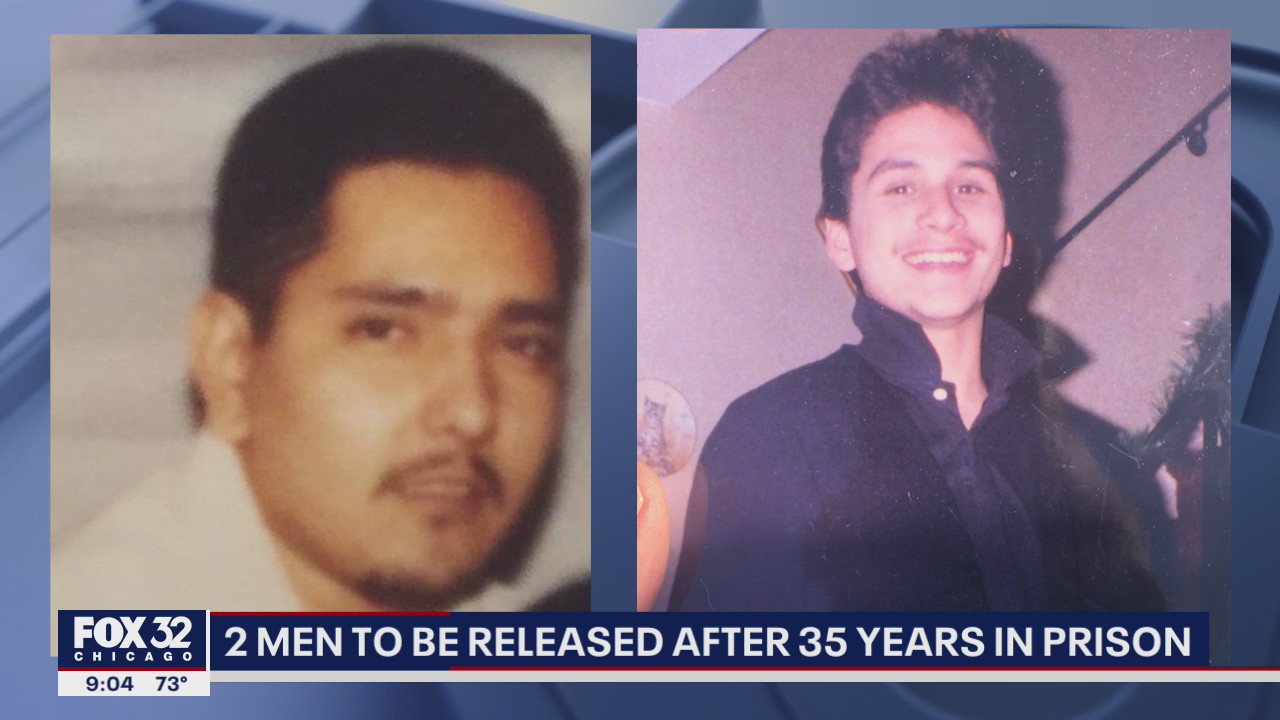 2 men to be released from Cook County Jail after 35 years in prison