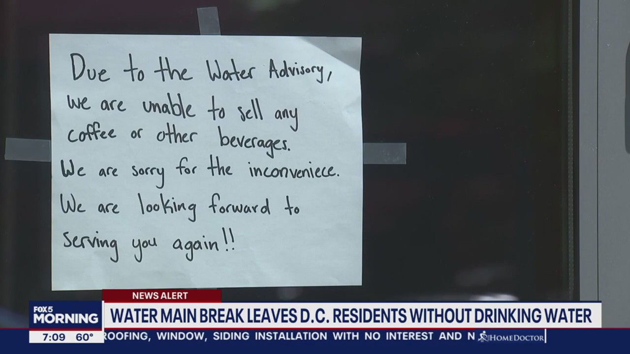 Boil Water Advisory for some northeast DC neighborhoods after water main break