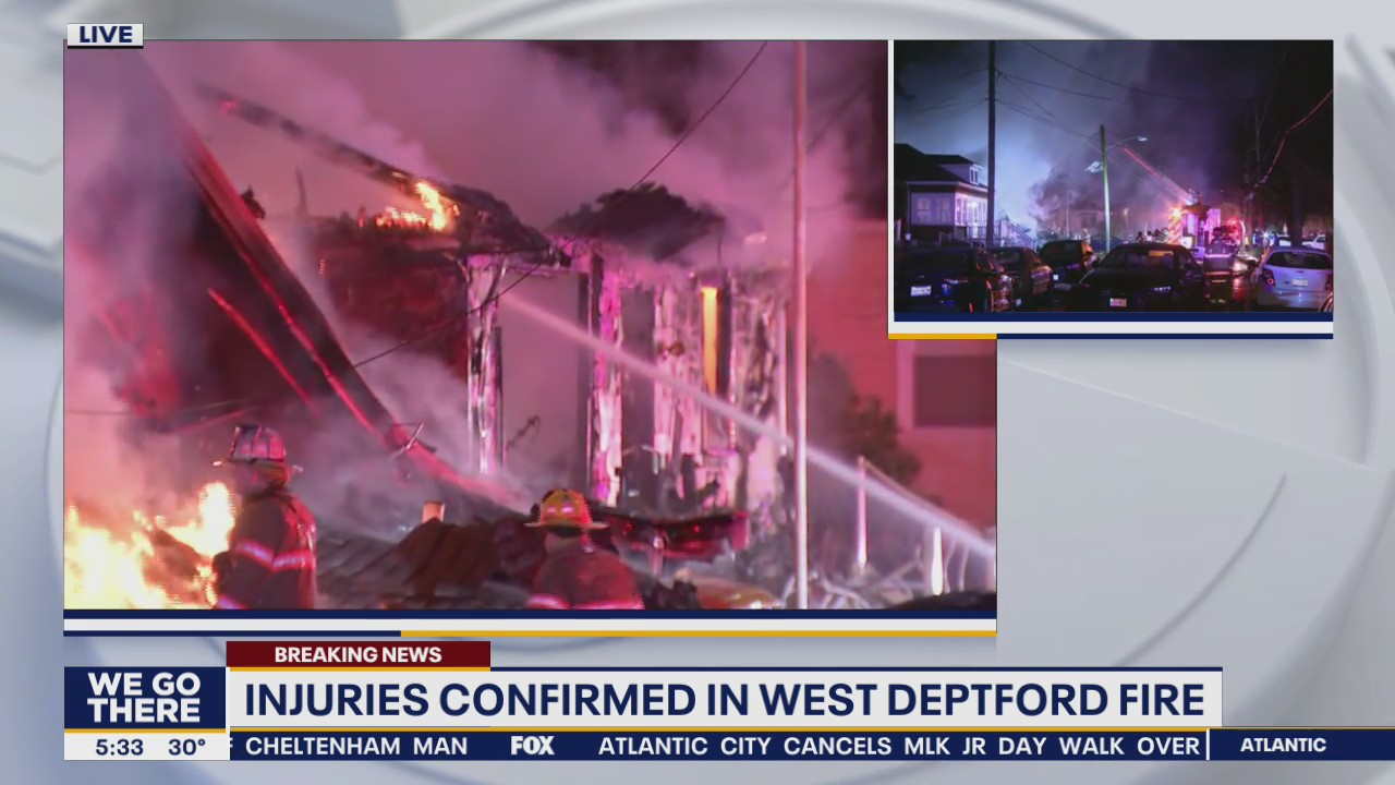 Injuries confirmed following house fire in West Deptford