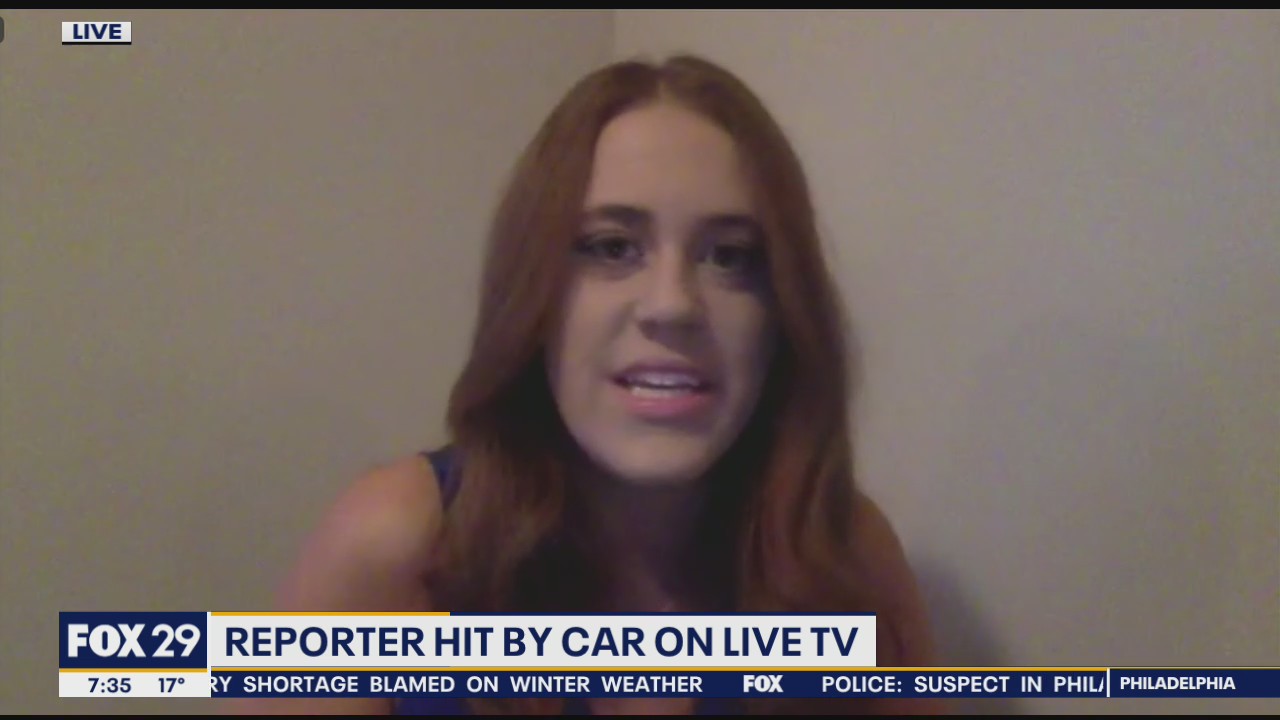 Reporter hit by car on live TV recalls incident, escapes serious injury