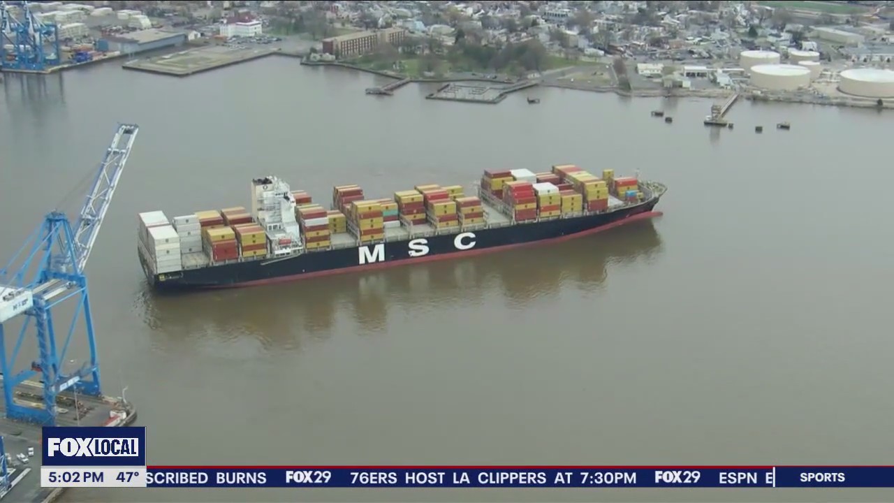 Port of Philadelphia seeing increased shipping activity after Baltimore Key Bridge collapse