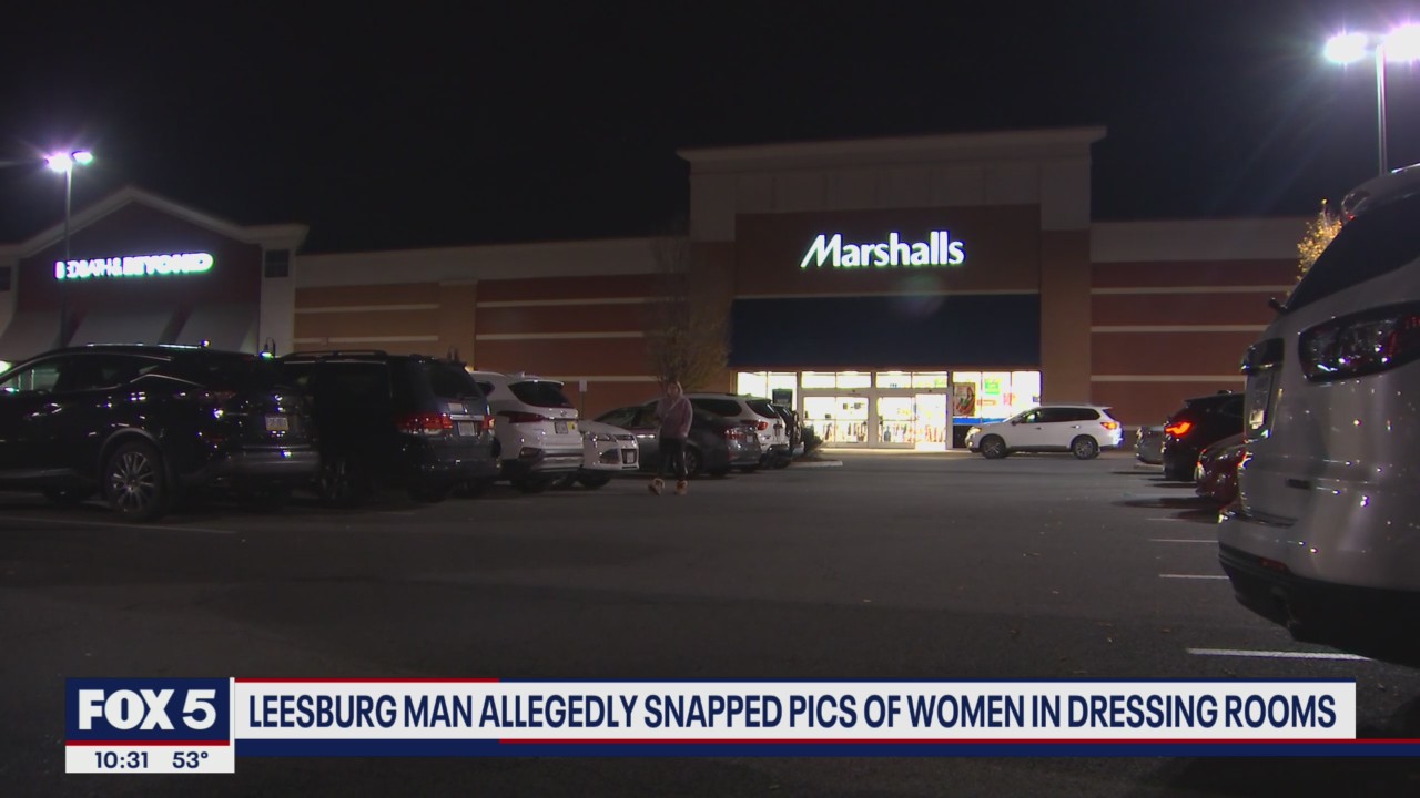 Man charged after taking pictures of woman inside Marshalls dressing room in Leesburg