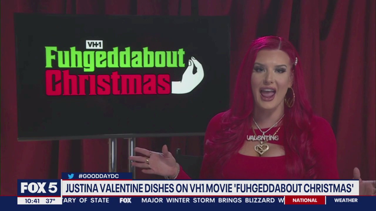 Justina Valentine dishes on new movie "Fuhgeddabout Christmas"