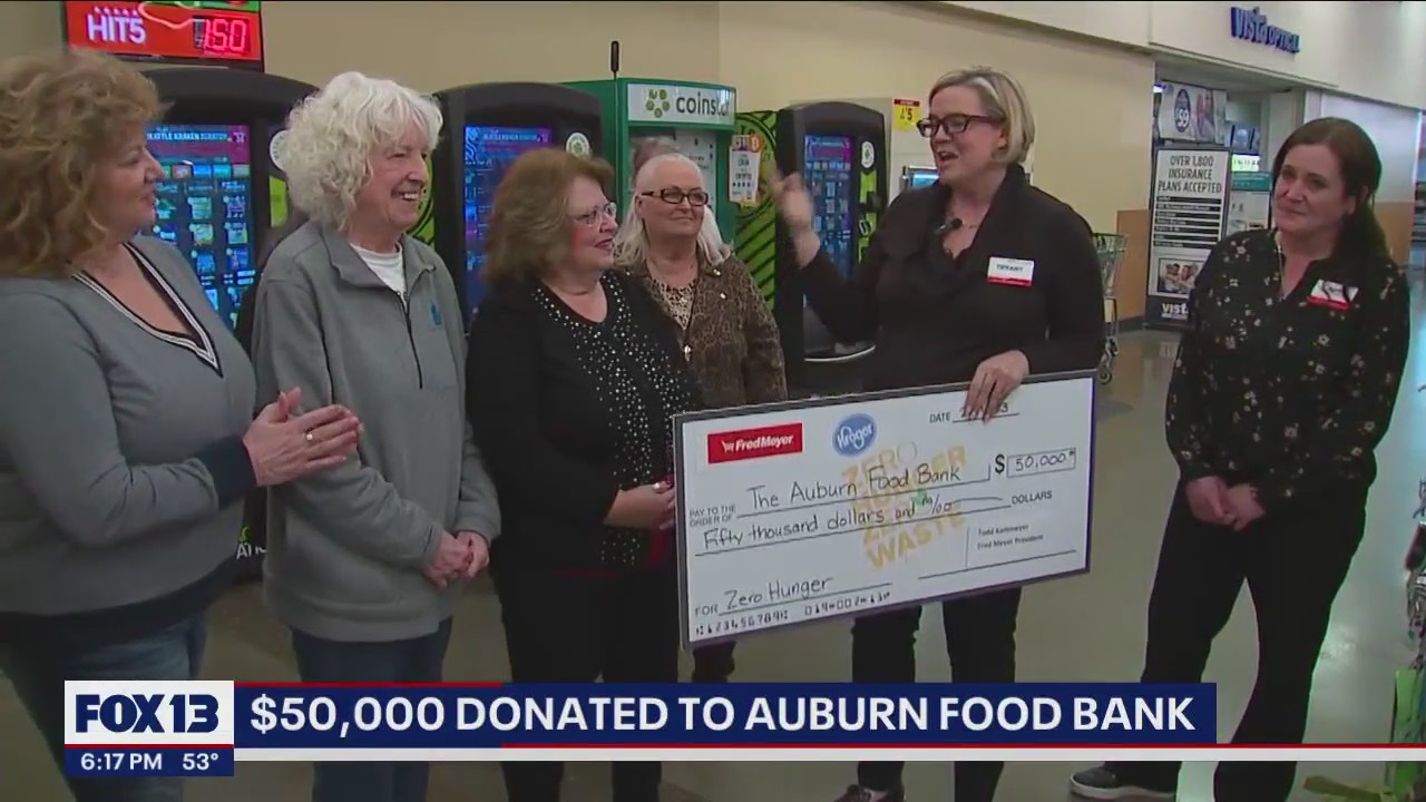 Auburn Fred Meyer to donate $50K to local food bank
