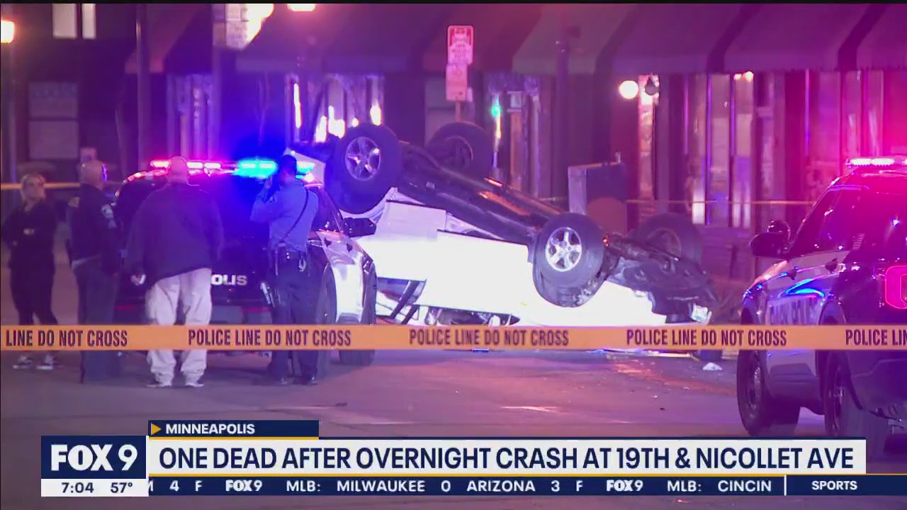 Man killed after overnight crash in Minneapolis