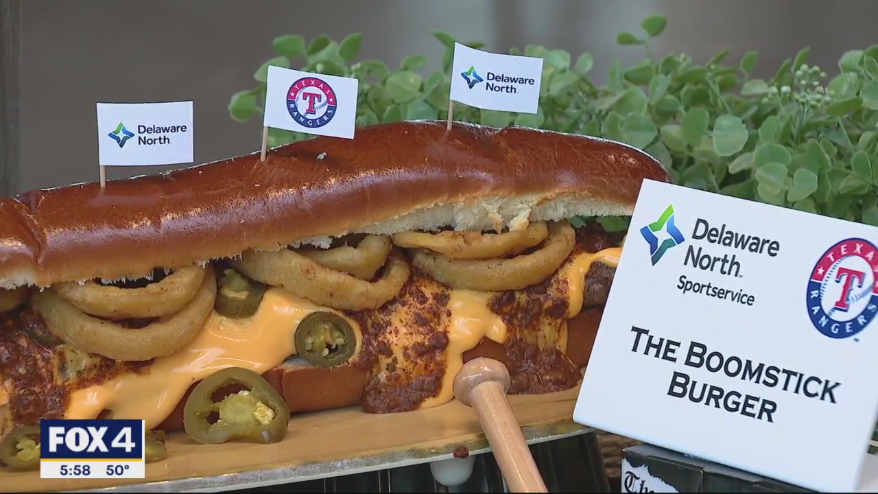 Texas Rangers reveal new foods at Globe Life Field, including a 2-foot burger