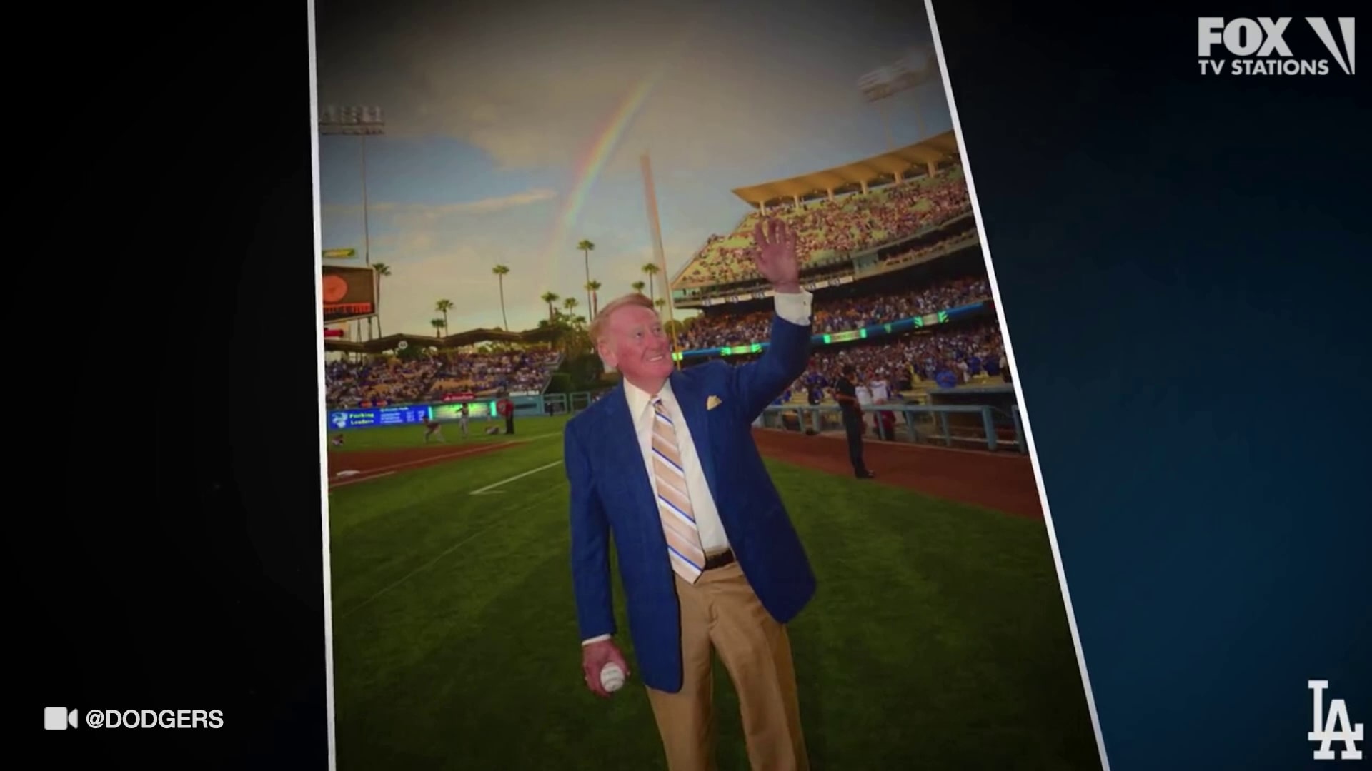 Dodgers pay tribute to Vin Scully in video