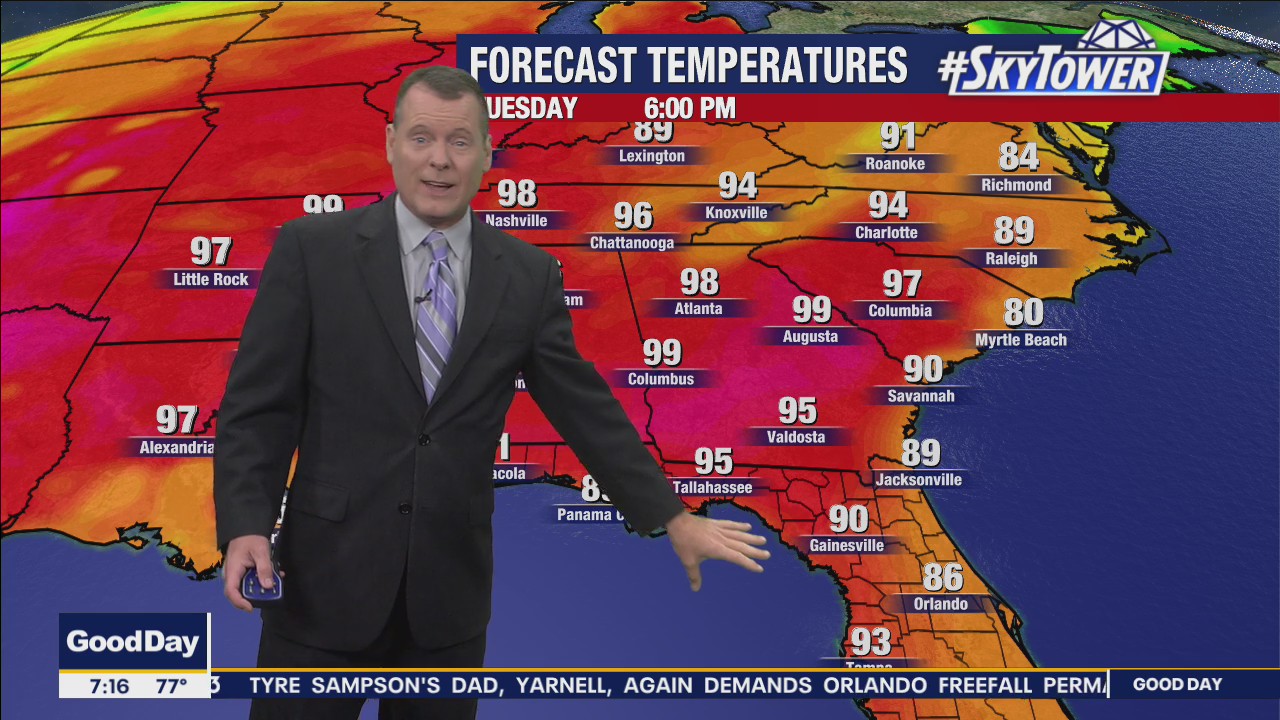Tuesday morning weathercast