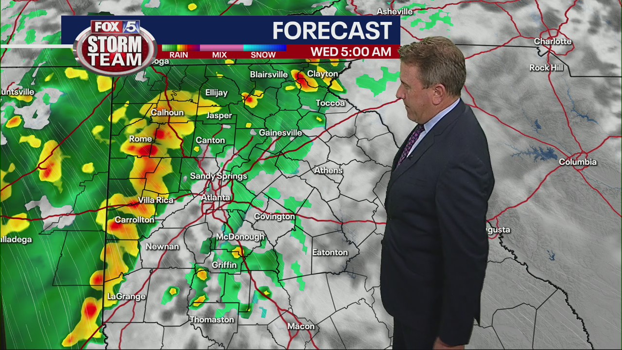 Monday midday forecast