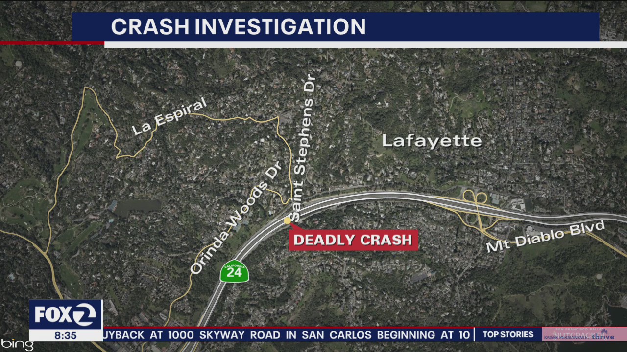 Deadly crash involving several cars in Lafayette