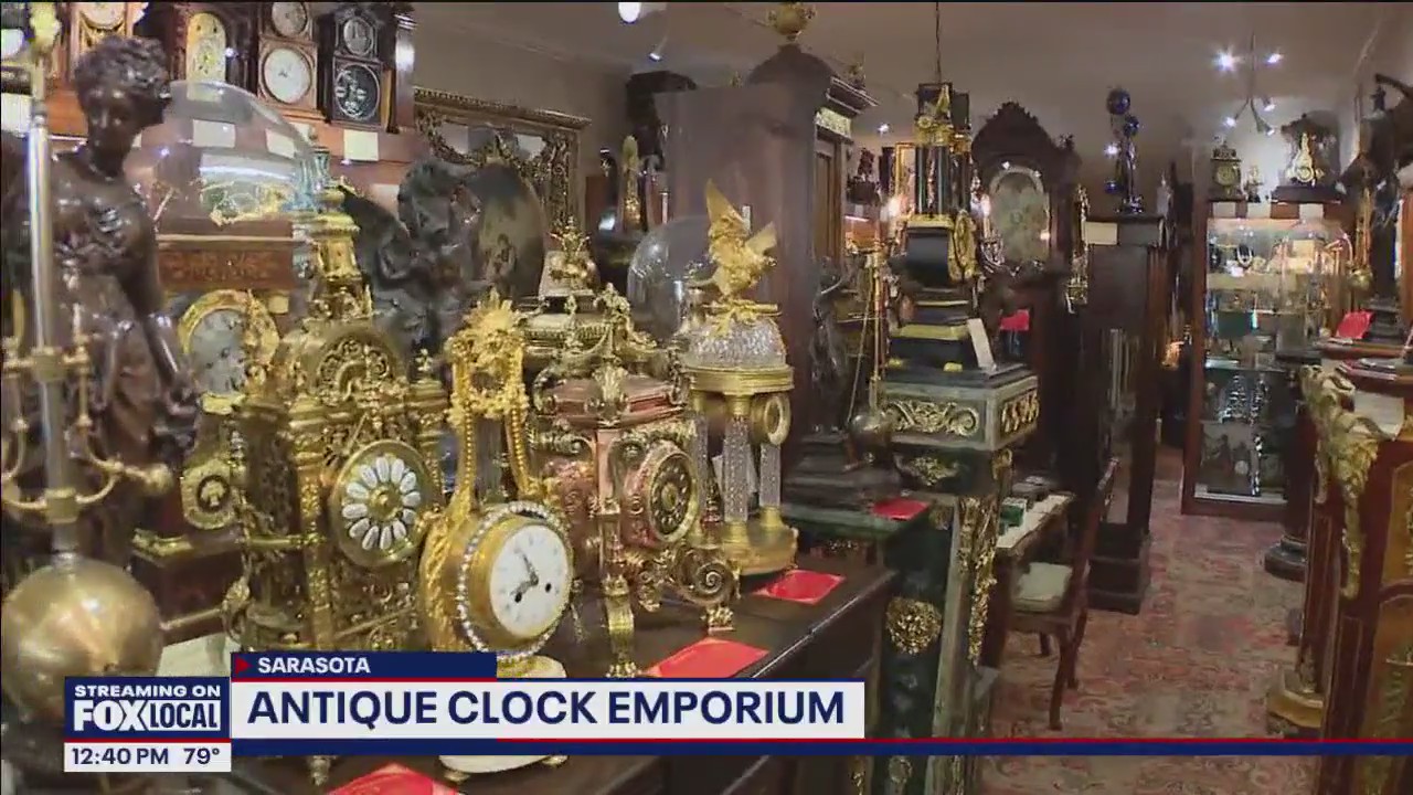 Charley takes us to the Antique Clock Emporium in Sarasota