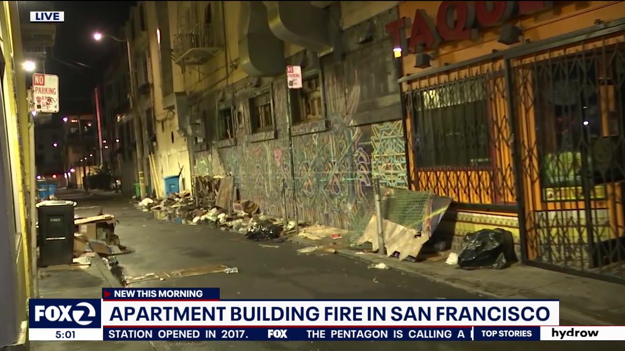 2-alarm fire in Mission displaces 22 residents, burns popular taqueria