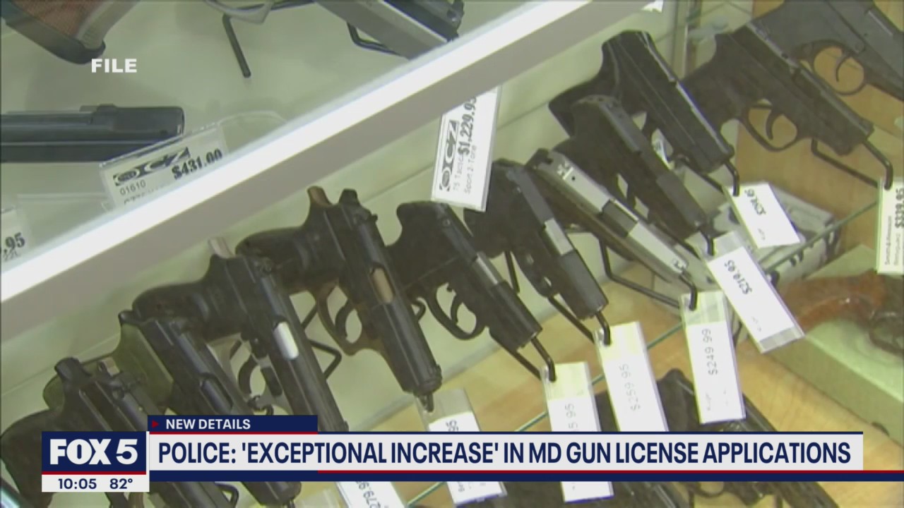 Police: 'Exponential increase' in MD gun license applications