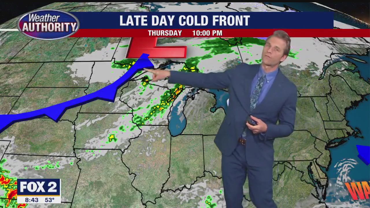 Tuesday cold front!