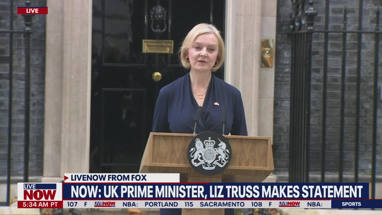 UK Prime Minister Liz Truss resigns