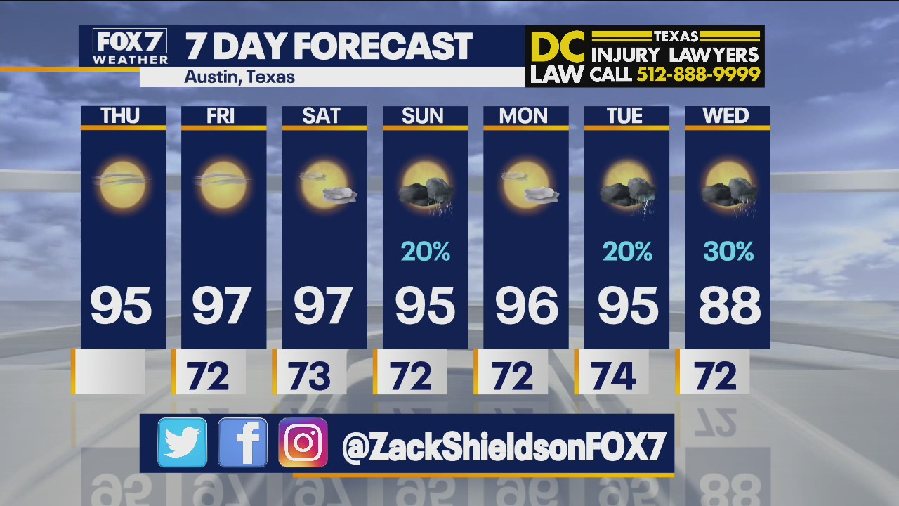 Noon weather forecast for September 16, 2021