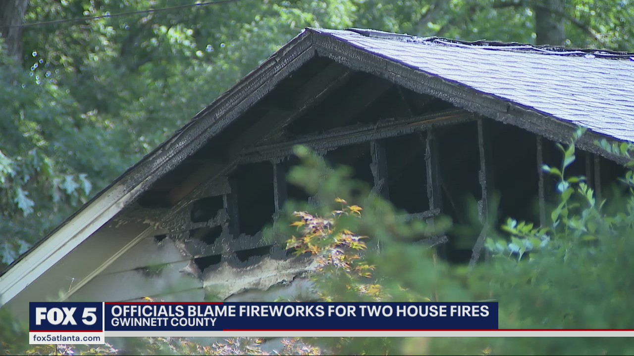Officials blame fireworks for two house fires
