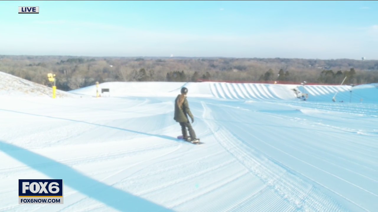 Snowboarding at The Rock in Franklin