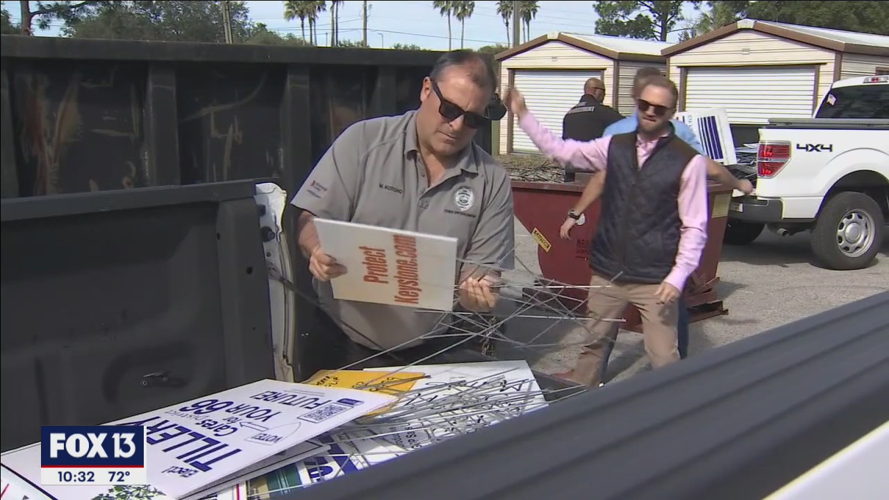 Company recycles old campaign signs