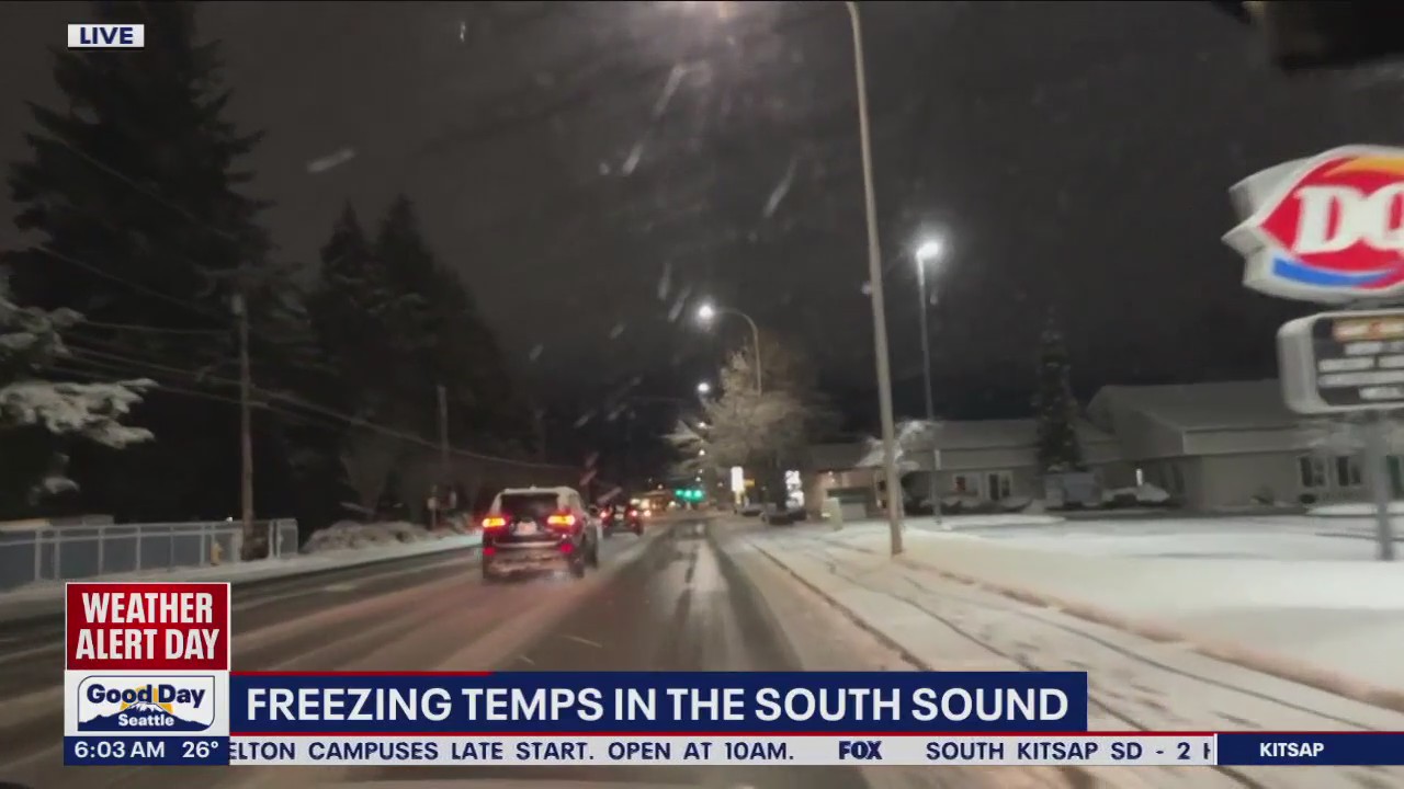 Temperatures plunge in the South Sound