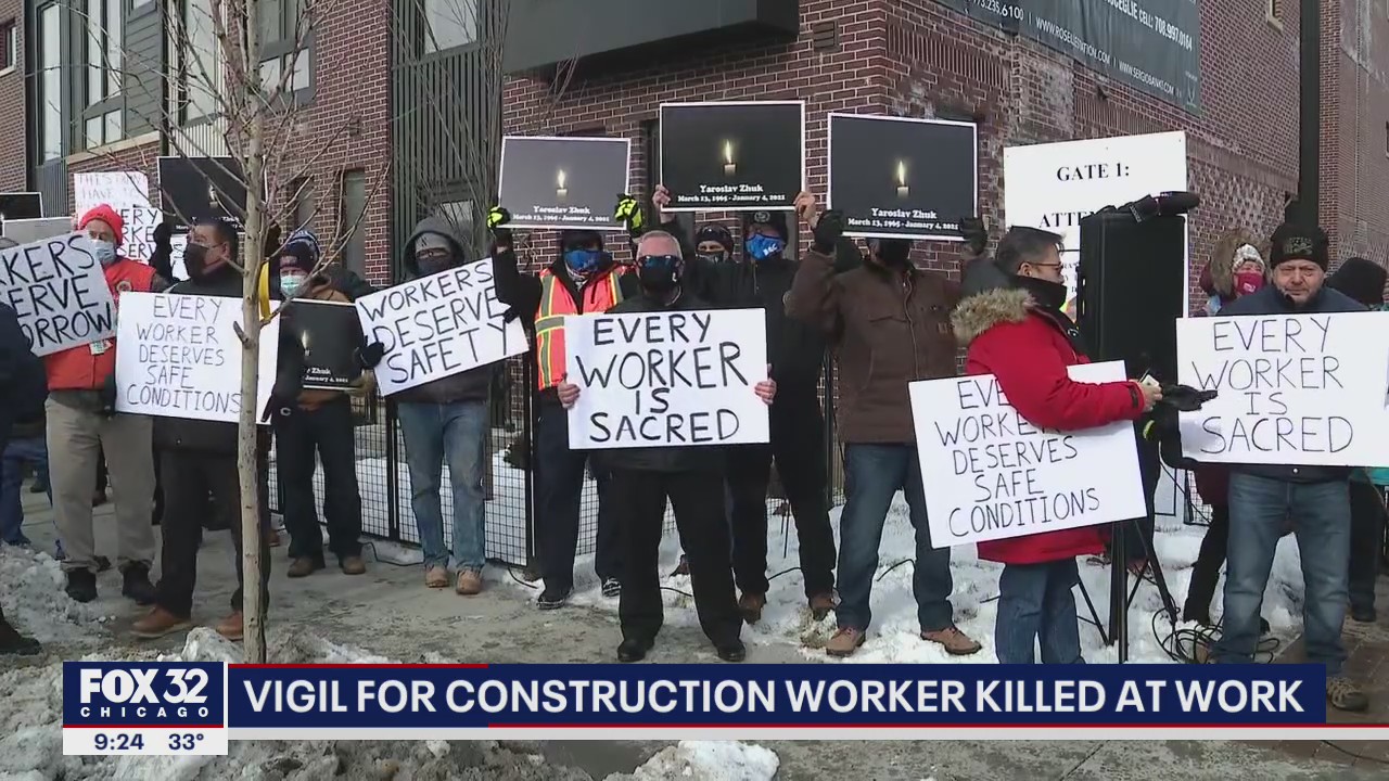 Vigil for construction worker killed at work